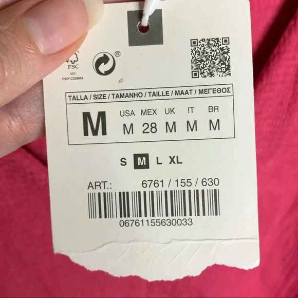 NWT Zara vneck keyhole bottom top medium - Picture 6 of 7